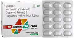 St Gliptin 3D 500 Tablet 15